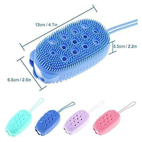 Silicone Body Scrubber Bath Sponge 2-in-1 Exfoliating Body Brush & Loofah Shower Sponge Perfect for women, men, and kids - Image 5