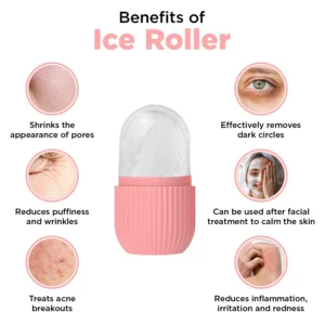 Face Value Ice Roller for Face – Achieve glowing, tightened skin and reduced pores with this reusable facial massager. Perfect for a refreshing, smooth complexion.
