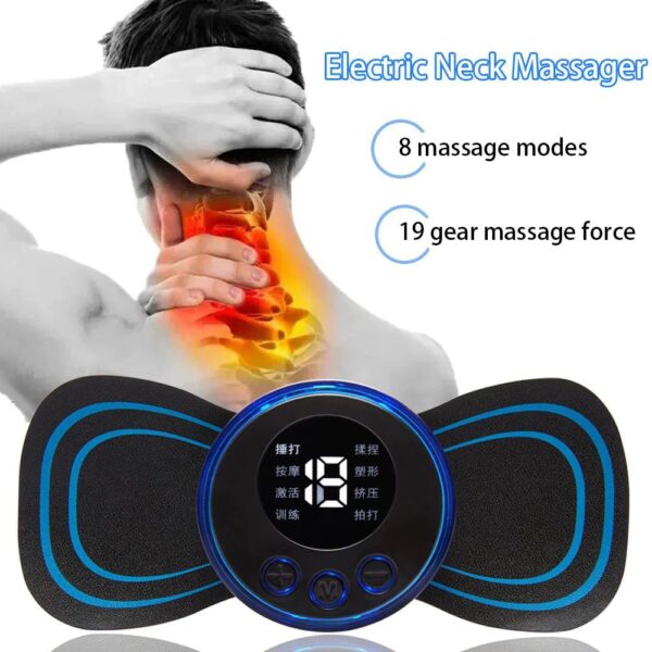 Electric EMS Massager 2-in-1 Bundle for Foot & Neck Pain Relief - Portable, USB Rechargeable, Improves Blood Circulation for Men & Women - Image 2