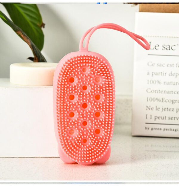 Silicone Body Scrubber Bath Sponge 2-in-1 Exfoliating Body Brush & Loofah Shower Sponge Perfect for women, men, and kids - Image 2